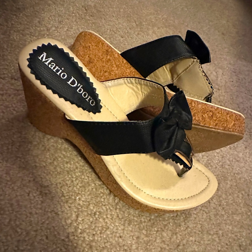 New Mario D’ Boro Size 6 wedges
